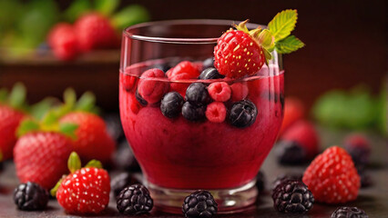 fresh berries juice