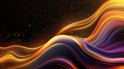 Abstract light speed motion effect. Gold color spiral glow effect.