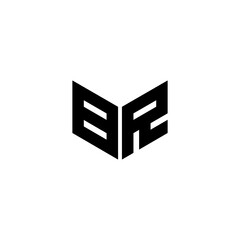 BR letter logo design with white background in illustrator. Vector logo, calligraphy designs for logo, Poster, Invitation, etc. - obrazy, fototapety, plakaty