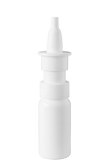 medicine bottle nasal spray isolated on transparent background