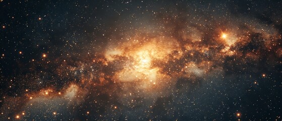 Milky Way stars in outer space Generative AI