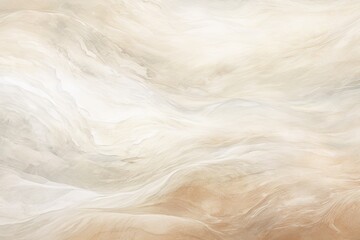 Beige and white painting with abstract wave 