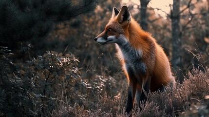 fox in forest