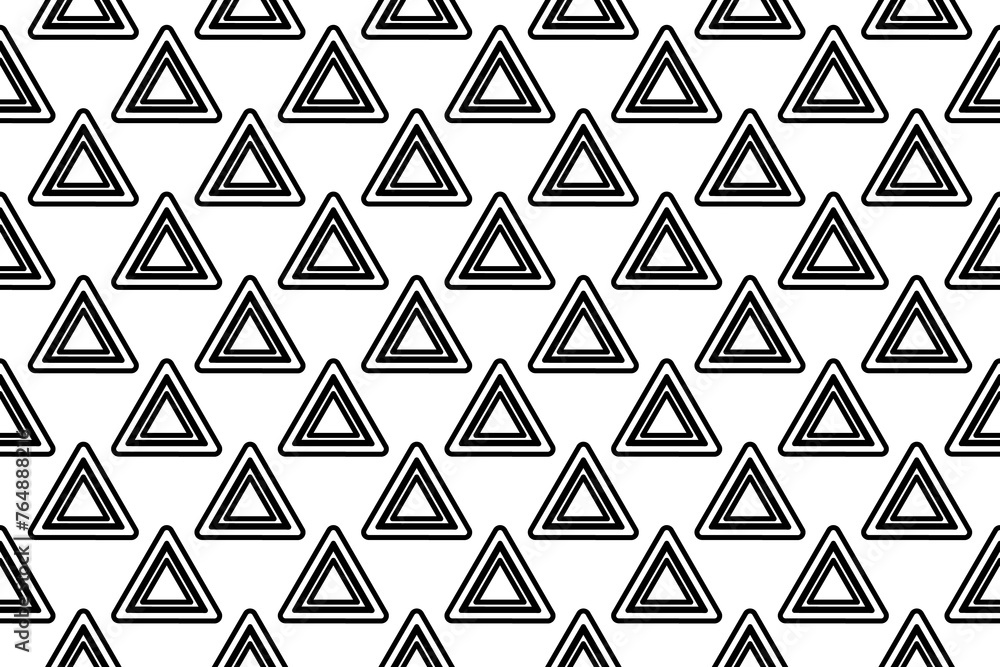 Poster seamless pattern completely filled with outlines of emergency stop signs. elements are evenly spaced