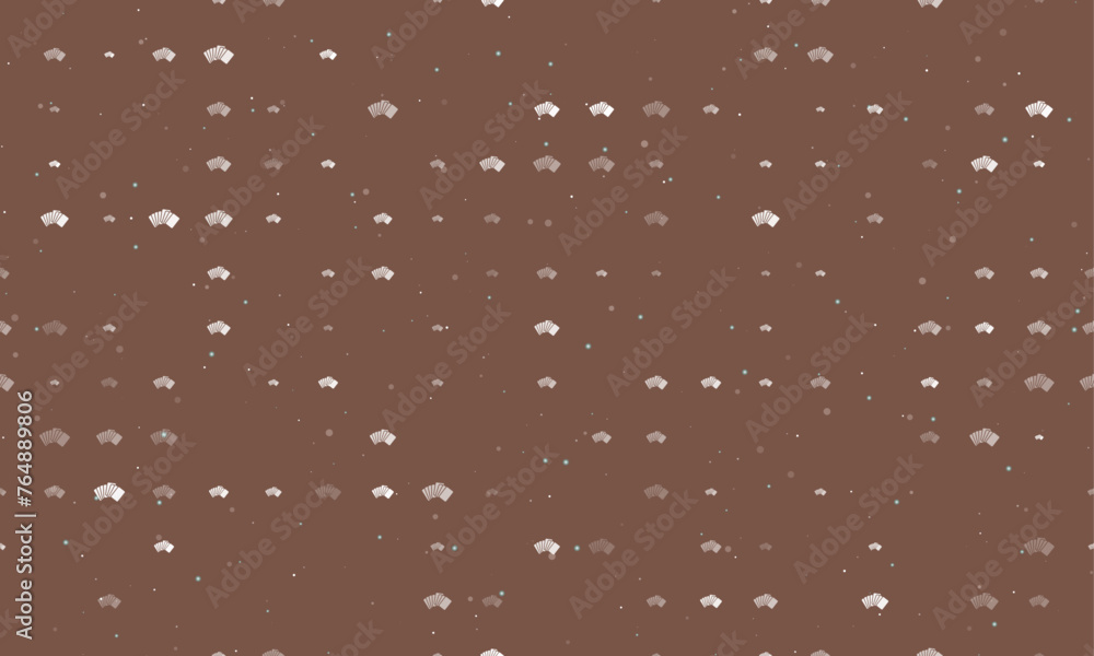 Poster seamless background pattern of evenly spaced white playing cards symbols of different sizes and opac