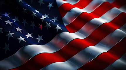 Country flag, American Wave Flag,  Independence day of America, 4 of july happy independence day, labor day, Memorial Day, National American flag, United States Flag, 4th July national holiday, Ai 