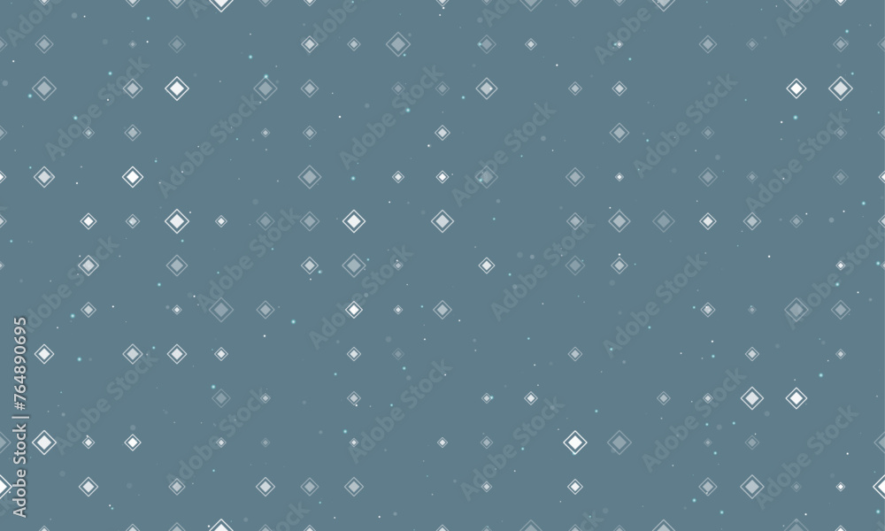 Poster seamless background pattern of evenly spaced white main road signs of different sizes and opacity. v
