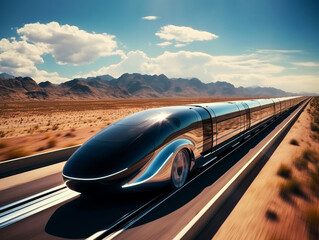 Hyperloop Revolutionizing travel at sonic speeds, high resolution DSLR
