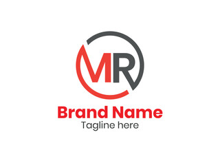 Initial letters RM logo icon. MR logo, Letter MR, MR letter logo design vector. MR Letter Logo Design. Abstract letter RM logotype logo design template. RM logo 