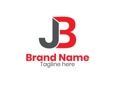 Simple JB logo. JB design. BJ letter logo design Initial letter JB monogram logo. 