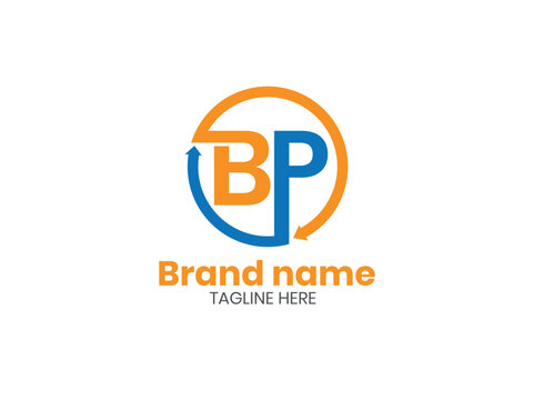 BP Logo BP Letter PB monogram and modern logotype creative look vector.