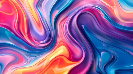 Dynamic swirl patterns in vibrant paint, abstract fluid wave abstract backdrop for wallpaper