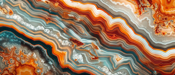 Agate stone's natural pattern. 