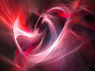 Fototapeta premium Abstract Luminous Contrast Artwork with Dynamic Light and Dark Elements