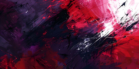 bold expressive abstract background with gestural marks in vibrant colors - obrazy, fototapety, plakaty