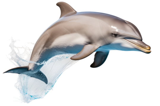 Majestic Dolphin Leaping Towards the Sky.