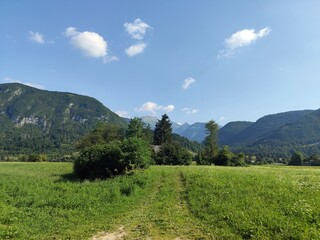 Julian Alps, Slovenia - beautiful mountain landscape in Triglav National Park , Slovenia