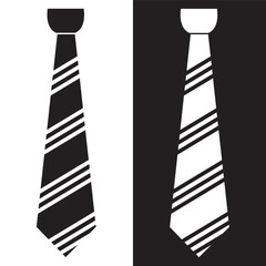 The tie icon. Necktie and neckcloth symbol. Flat. Illustration for web and mobile design.