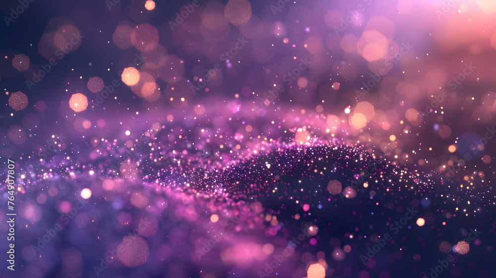 Poster glowing particle dance abstract background with dynamic light movement
