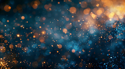 Glowing Particle Dance Abstract Background Sparkling Light Effects Concept Art.