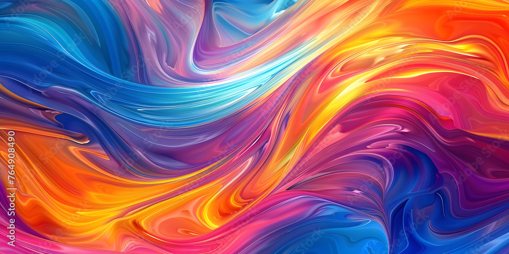 Poster harmonious blends of color unveiling abstract background artistic creation.