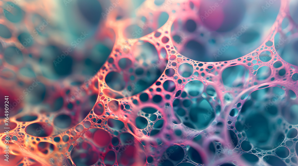 Poster intricate colorful lattice abstract background with dynamic patterns