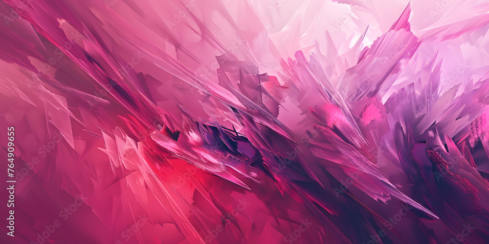 Aufkleber abstract geometric art with jagged edges - dynamic shapes and textures.