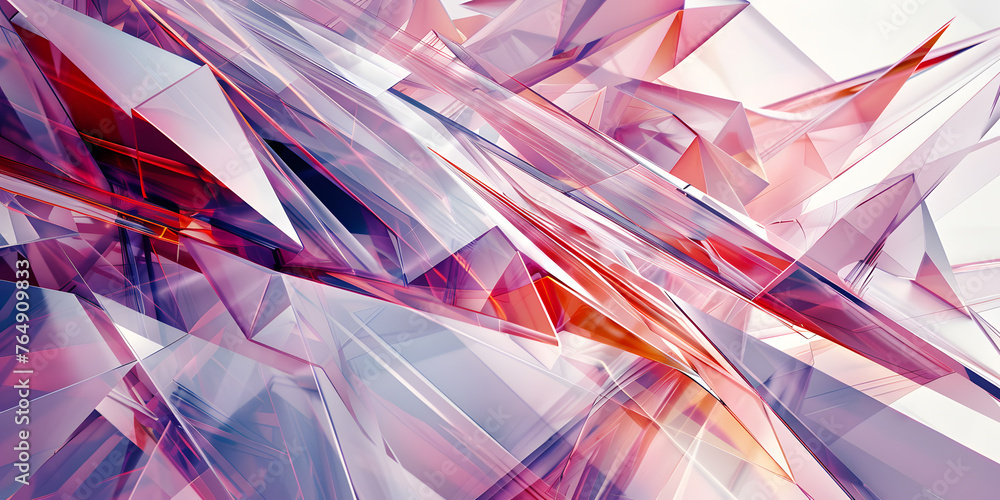 Poster abstract jagged edges background with intriguing pattern and depth