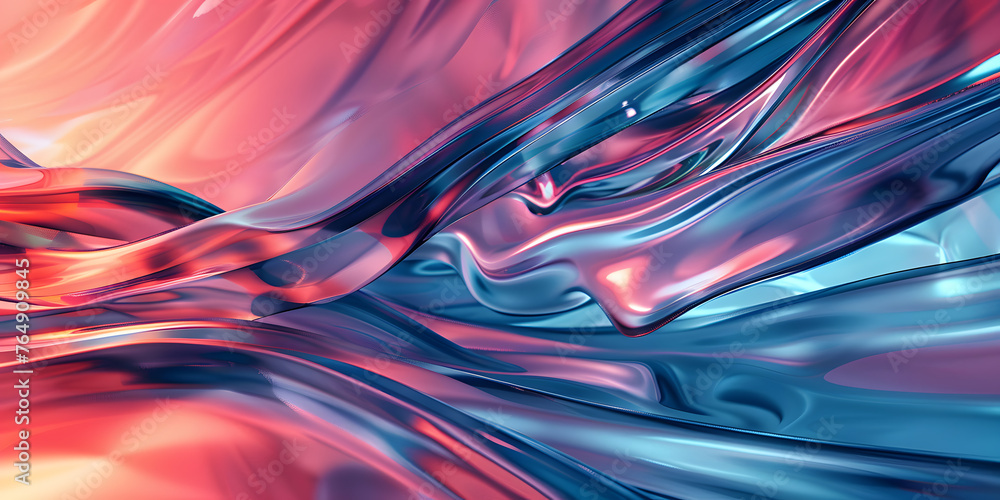Aufkleber abstract geometric composition with dynamic jagged edges and muted tones