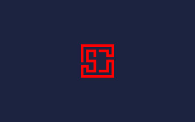 letter sc with square logo icon design vector design template inspiration - obrazy, fototapety, plakaty