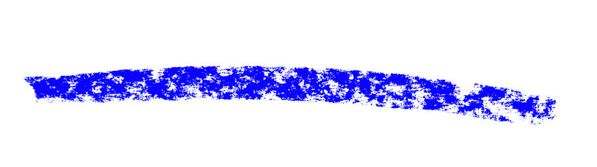 Gemalte Kreidelinie mit blauer Farbe