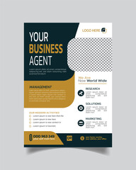 Company Corporate Business Flyer or Business Leaflet Design Creative Business Poster A4