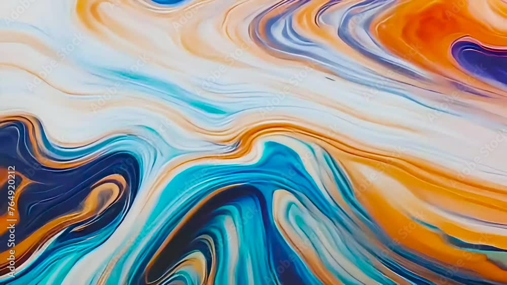 Poster abstract background multi-colored fluid texture.