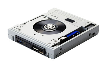 Whispers of Data: A Close-Up Glimpse Into a Hard Drive World.