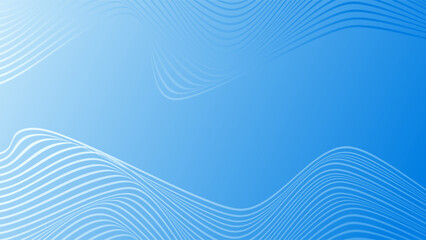 ABSTRACT COLORFUL WAVY LINES PATTERN GRADIENT BLUE COLOR BACKGROUND. COVER DESIGN, POSTER