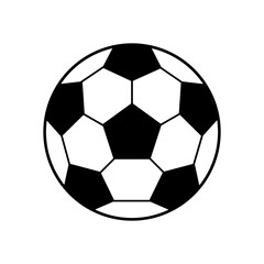 soccer ball isolated. Football icon. Vector illustration.