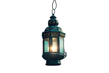 Fototapeta na wymiar Ramadan kareem lantern celebration lamp realistic 3d illustration. isolated on a Transparent Background. Generative AI