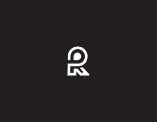  Letter R logo with Raindrop, R target logo concept - obrazy, fototapety, plakaty