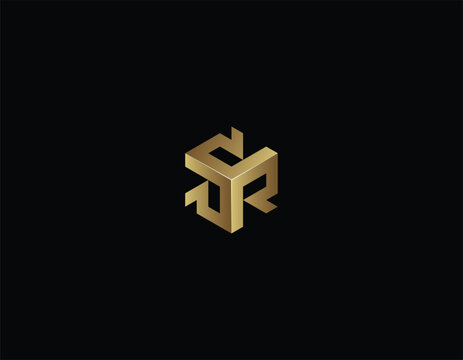 Luxury Triple R hexagonal logo design 