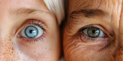 Eye size and wrinkles: A comparison between young and old women. Concept Age-related changes in the...