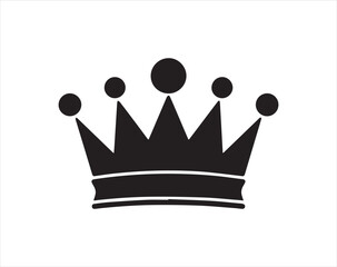 Crown icon isolated on white background. King crown vector icon.