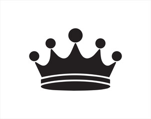 Crown icon isolated on white background. King crown vector icon.