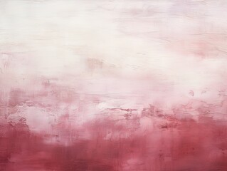 Burgundy and white painting with abstract wave patterns