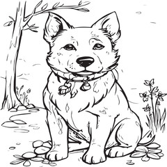 Default Coloring book for kids simple lines drawings no lines