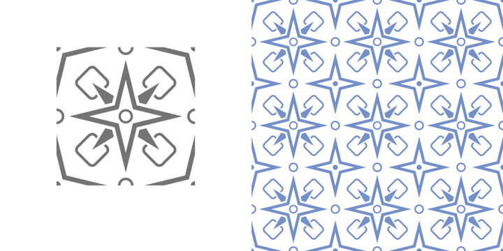 Repeating pattern wallpaper tile image vector