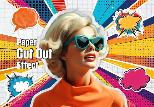 Paper Cut Out Effect. Some Elements are AI Generated	
