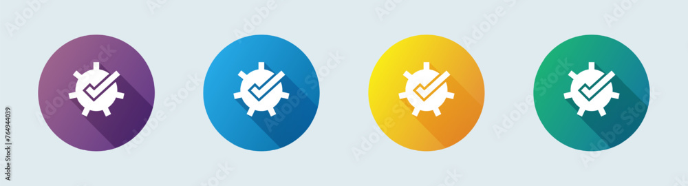 Poster control solid icon in flat design style. setting signs vector illustration.