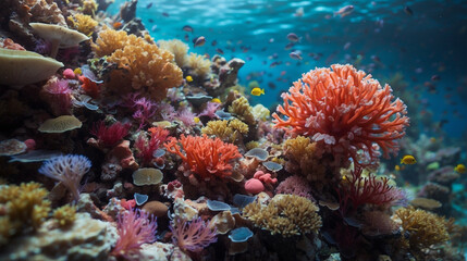 Obraz na płótnie Canvas coral reef in the sea
