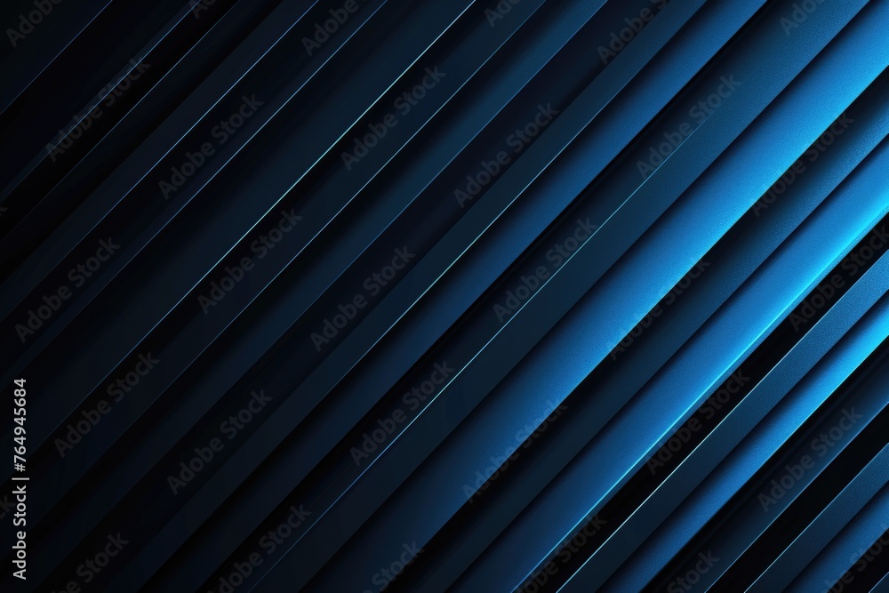 Poster abstract blue and black gradient with soft tech diagonal metal texture background.