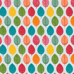 Seamless  leaf pattern design 